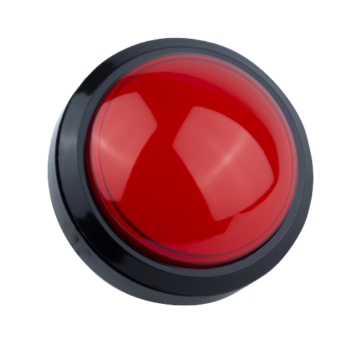 100mm 빨강색 원형 LED 아케이드 스위치 버튼 (돔 모양)